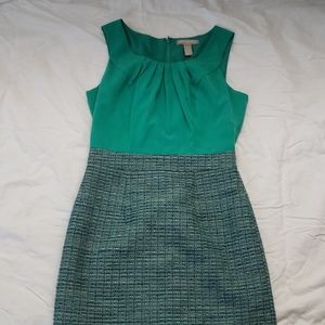 Sea green textile dress